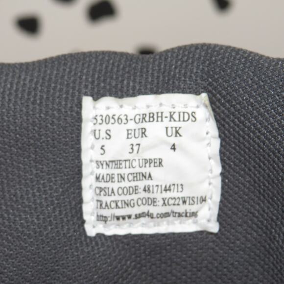 Levi’s Gray Faux Leather Padded Collar Girls Lace-Up Boots - Picture 7 of 8